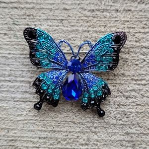 Ombre Butterfly Brooch NWT